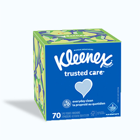 Kleenex® Trusted Care® Facial Tissues -  Cube Box