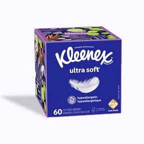 Kleenex® Ultra Soft™  Facial Tissues -  Cube Box